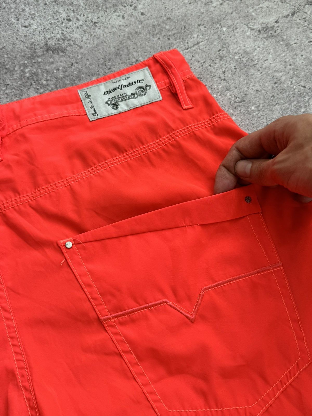 Diesel × Vintage Vintage Diesel orange beachwear nylon short Size US 32 / EU 48 - 10 Thumbnail