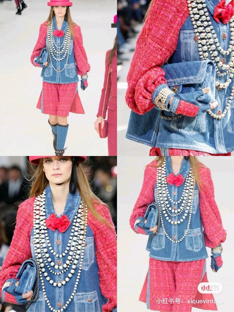 Chanel Chanel Washed denim four-pocket glazed button lantern sleev Size XXS / US 00 / IT 34 - 6 Thumbnail