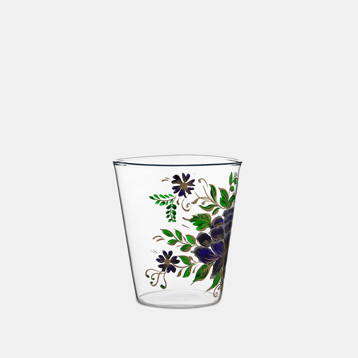 Dior o1bcso1str0226 Size:OS/Hand-Painted Water Glass in Blue Size ONE SIZE - 2 Thumbnail