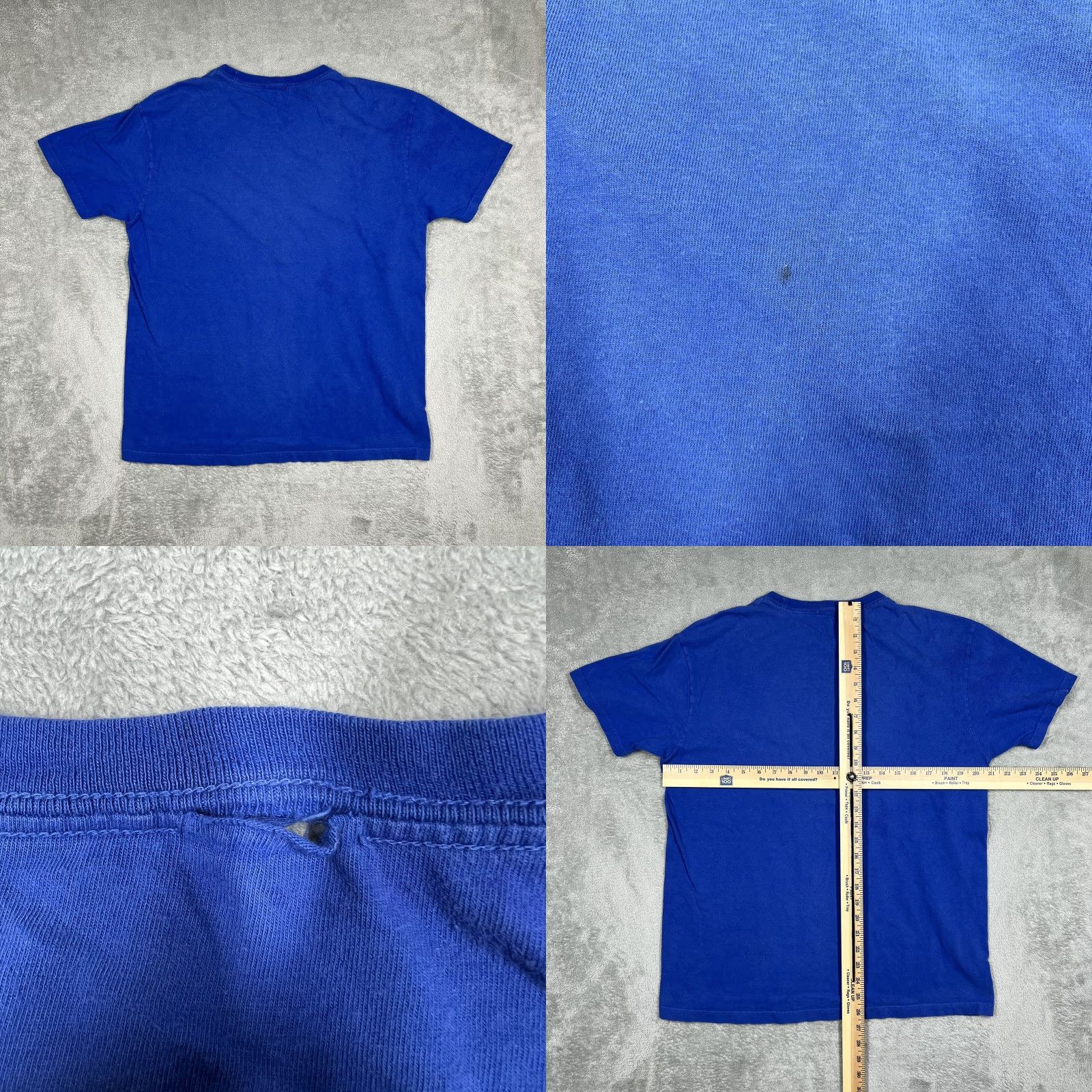 Polo Ralph Lauren VINTAGE Polo Ralph Lauren Logo Lacrosse Stick T-Shirt Royal Blue Mens Large Short Sleeve Polo Shirt Graphic Print Size US L / EU 52-54 / 3 - 8 Thumbnail