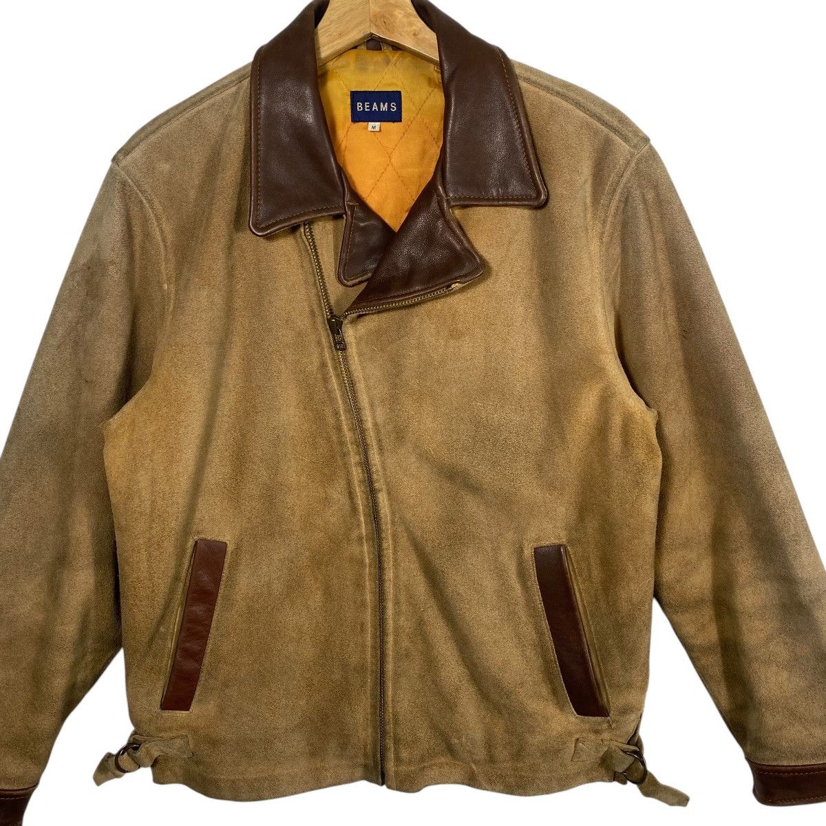 Beams Japan × Vintage Vintage 90s Beams Suede Leather Zipper Jacket M Size Size US M / EU 48-50 / 2 - 4 Thumbnail