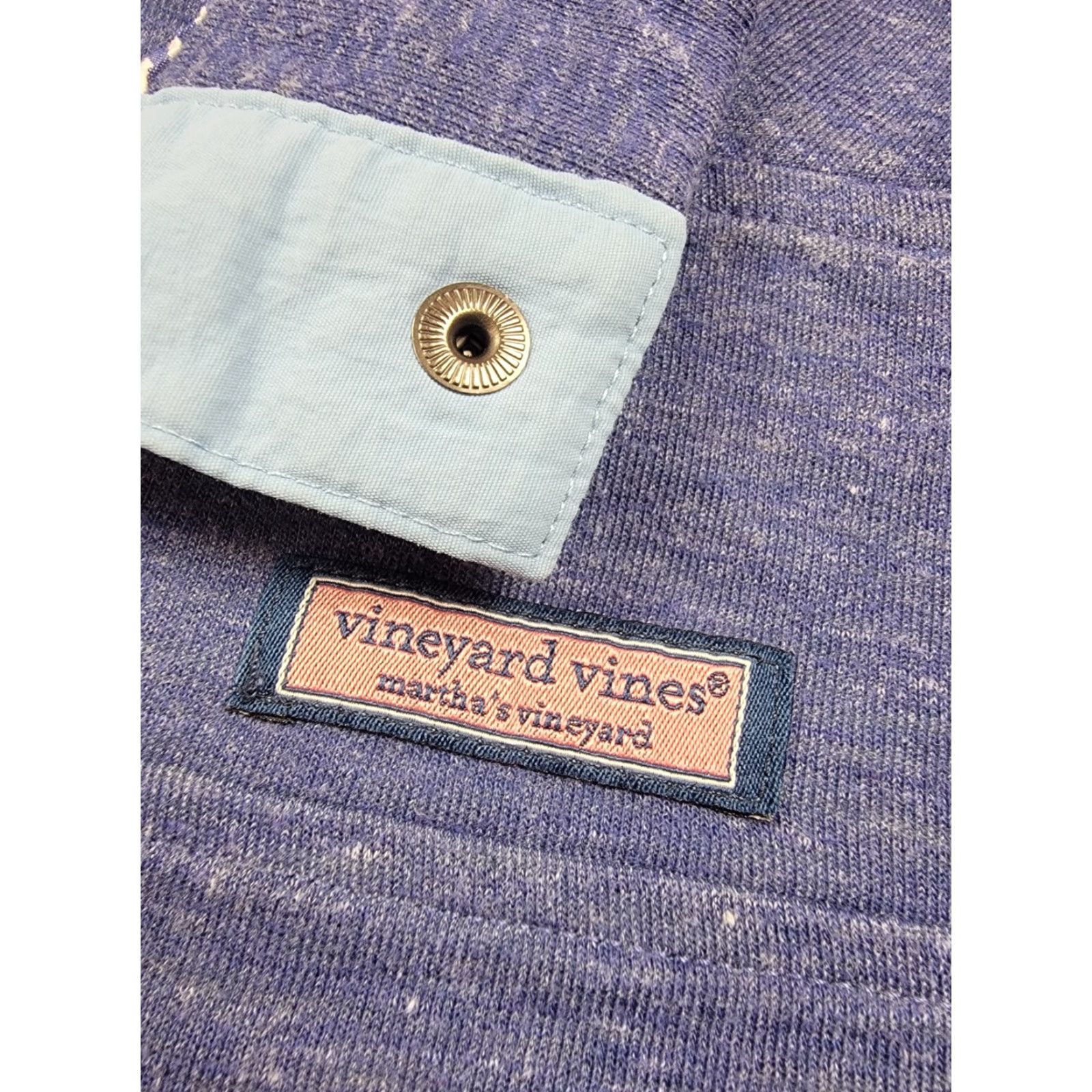 Vineyard Vines Vineyard Vines Shirt Womens Small Blue Pullover Sweatshirt Logo Collared Knit Activewear Casual Travel Navy Whale Vintage No Size S / US 4 / IT 40 - 4 Thumbnail