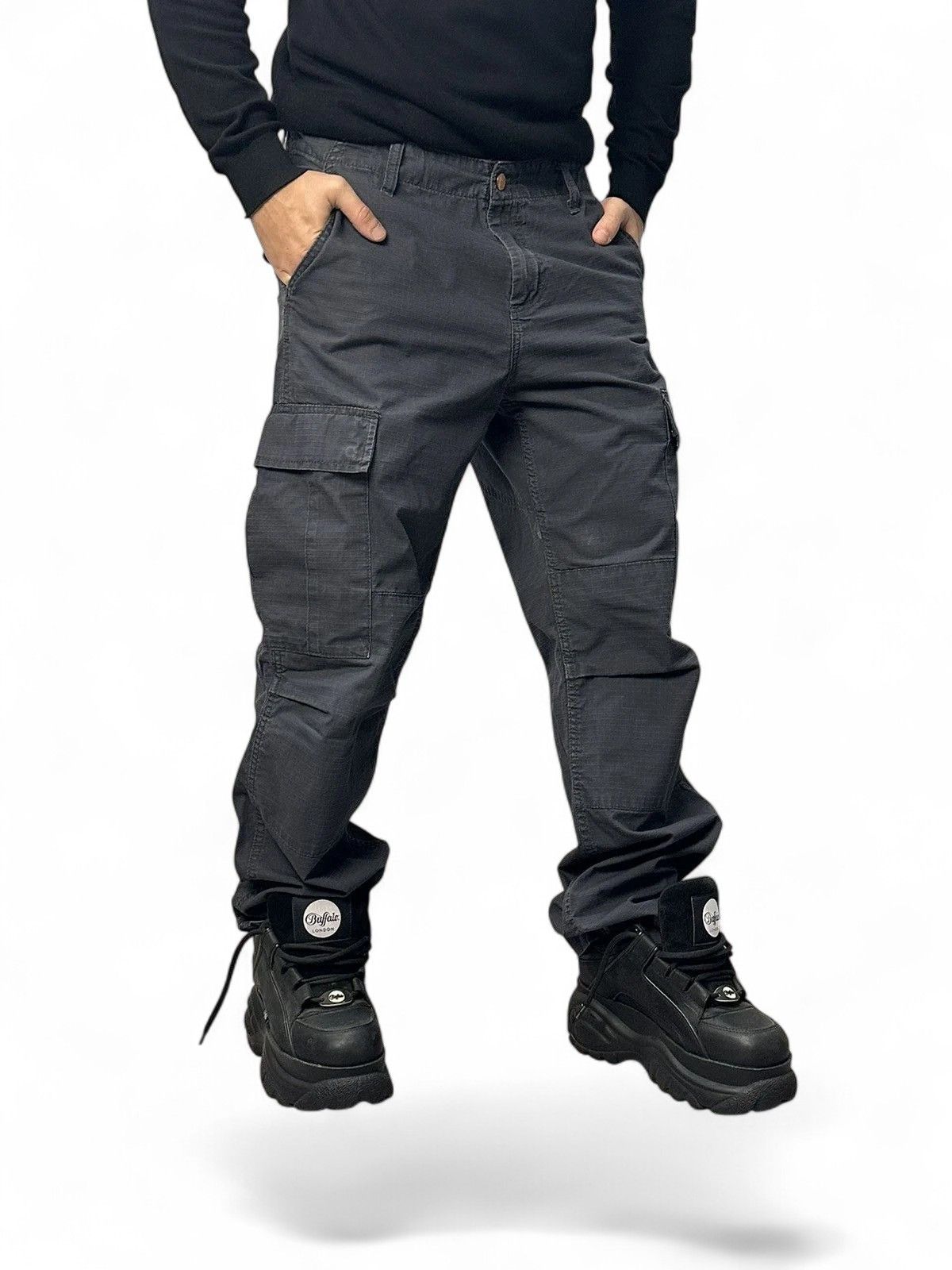 Carhartt Y2K Carhartt Blue Heavy Work Pants Utility Streetwear Size US 32 / EU 48 - 16 Thumbnail