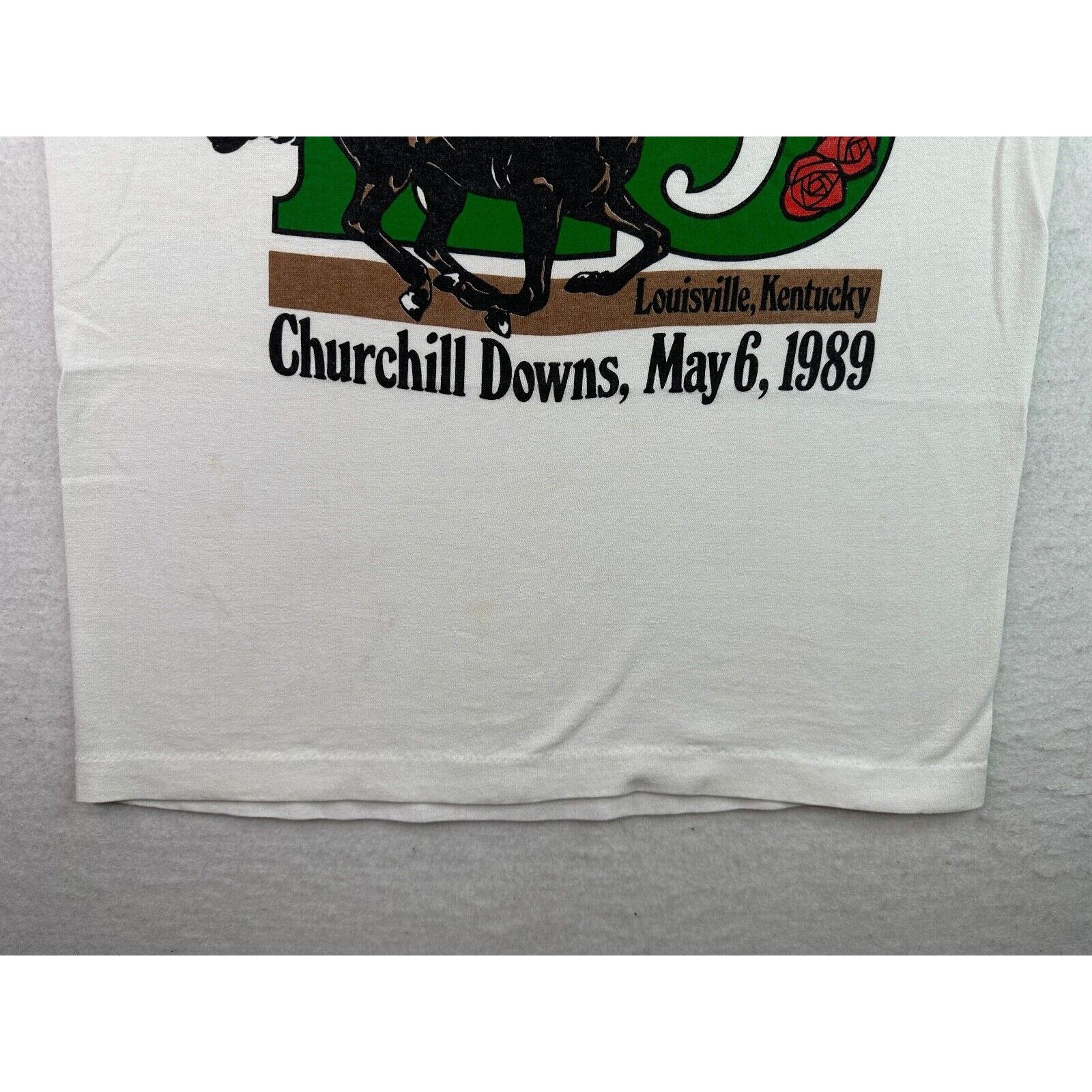 Vintage Vintage 1989 115th Kentucky Derby Churchill Downs T-Shirt Size US S / EU 44-46 / 1 - 9 Thumbnail