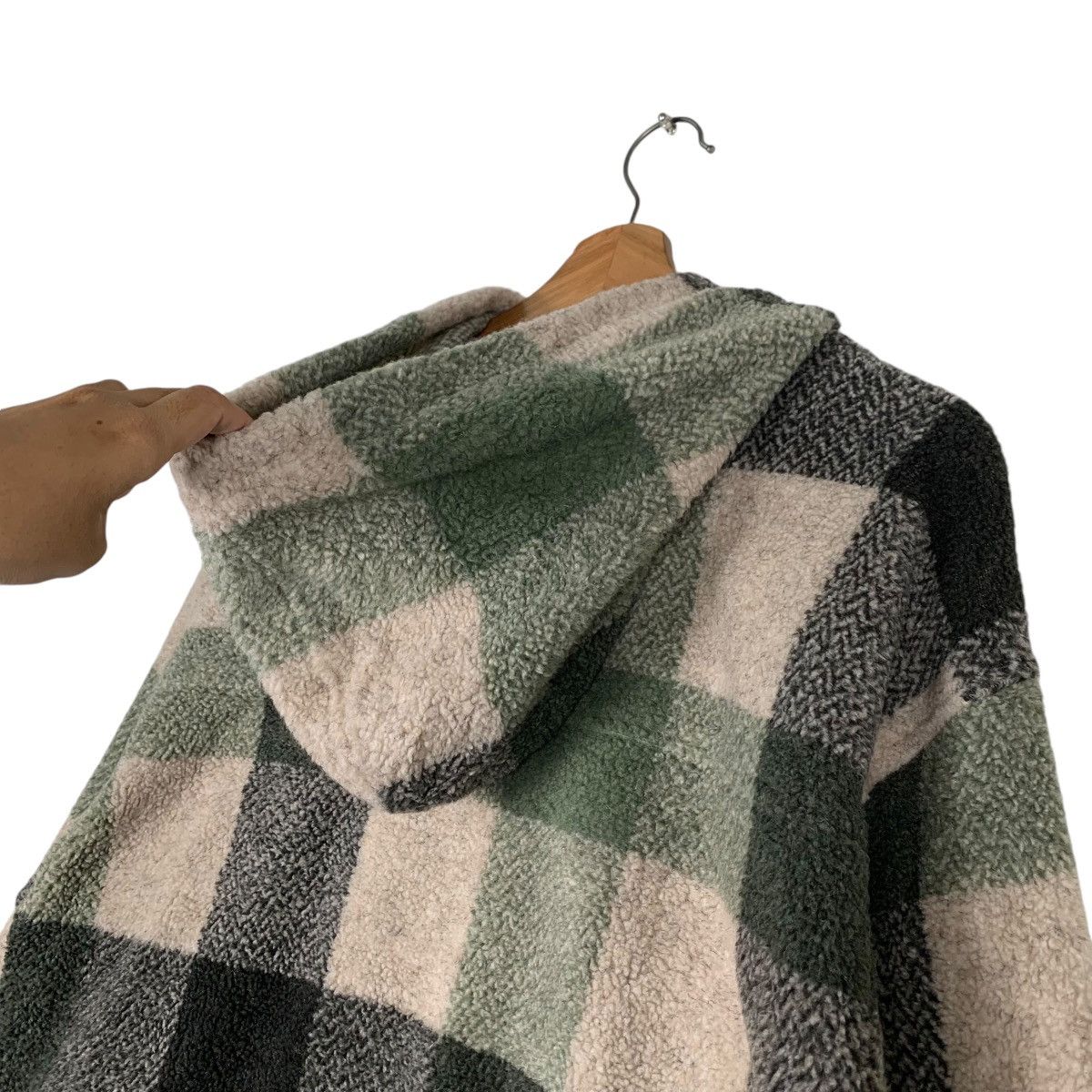 Vintage SCORPION BAY Checked Half Button Pullover Hoodies #1399-C63 Size US M / EU 48-50 / 2 - 9 Thumbnail