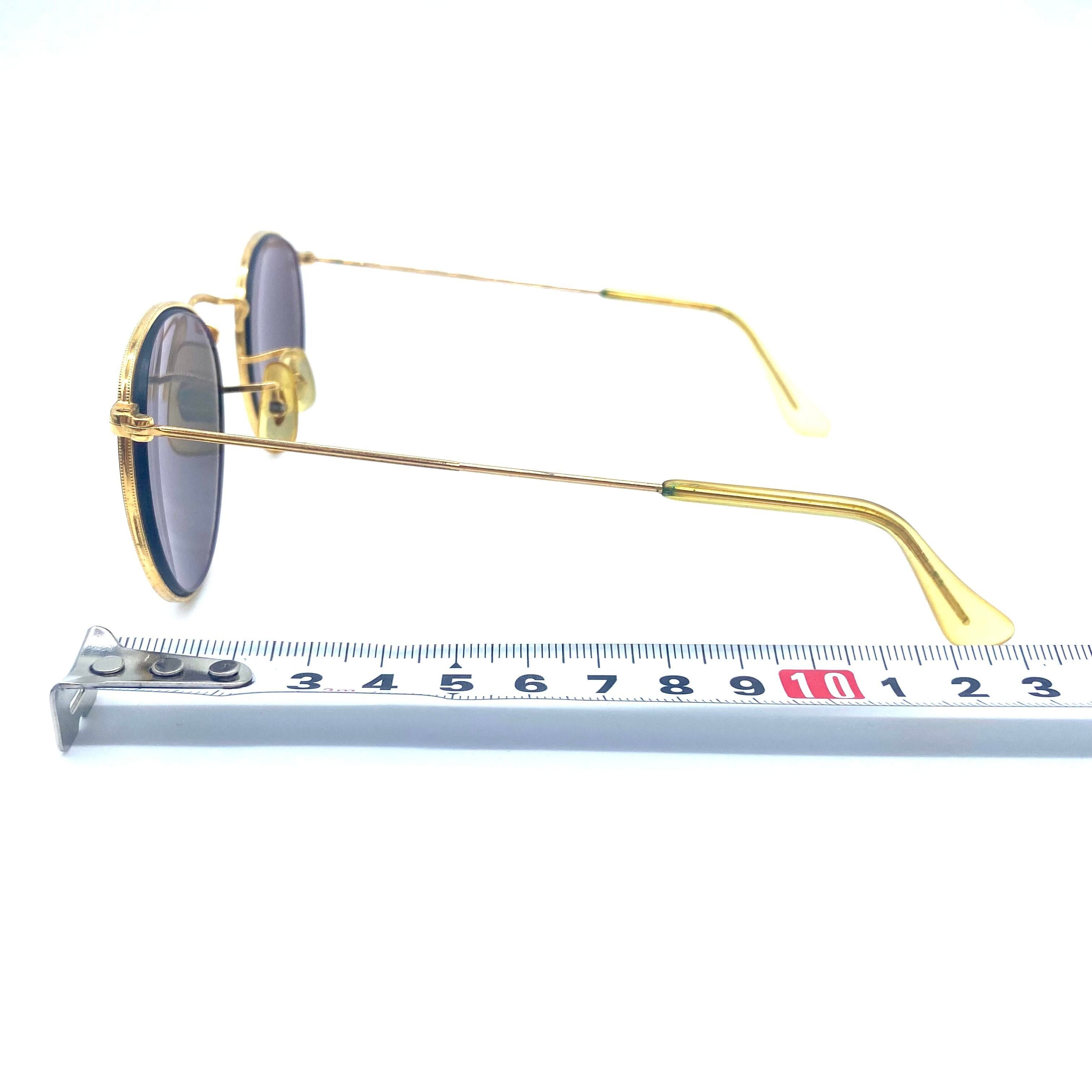 RayBan Vintage RayBan Prescription Glasses Sunglasses Round Gold Size ONE SIZE - 10 Thumbnail