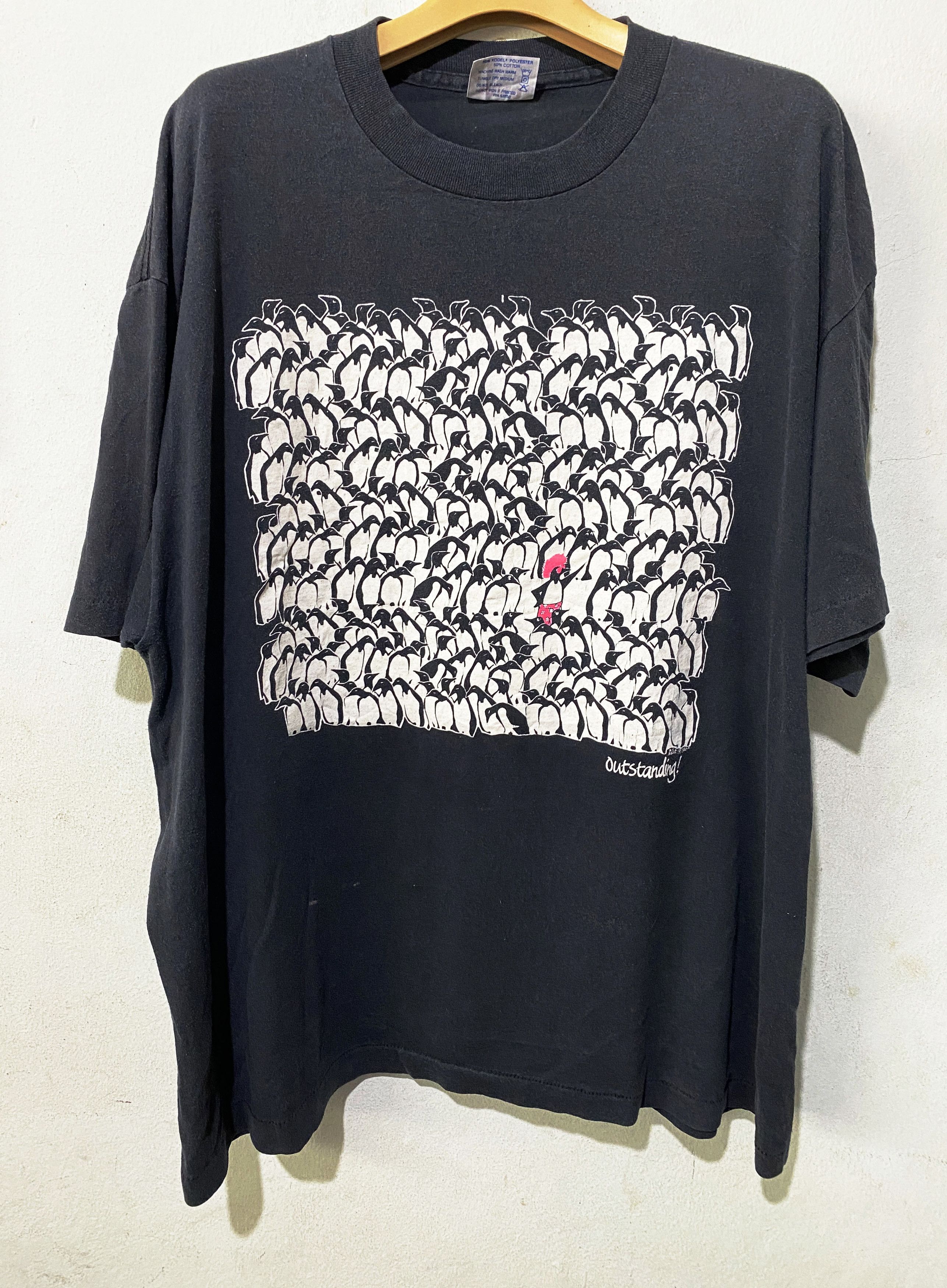 Vintage Vintage 90s Punk Penguin Shirt Size US XXL / EU 58 / 5 - 1 Thumbnail