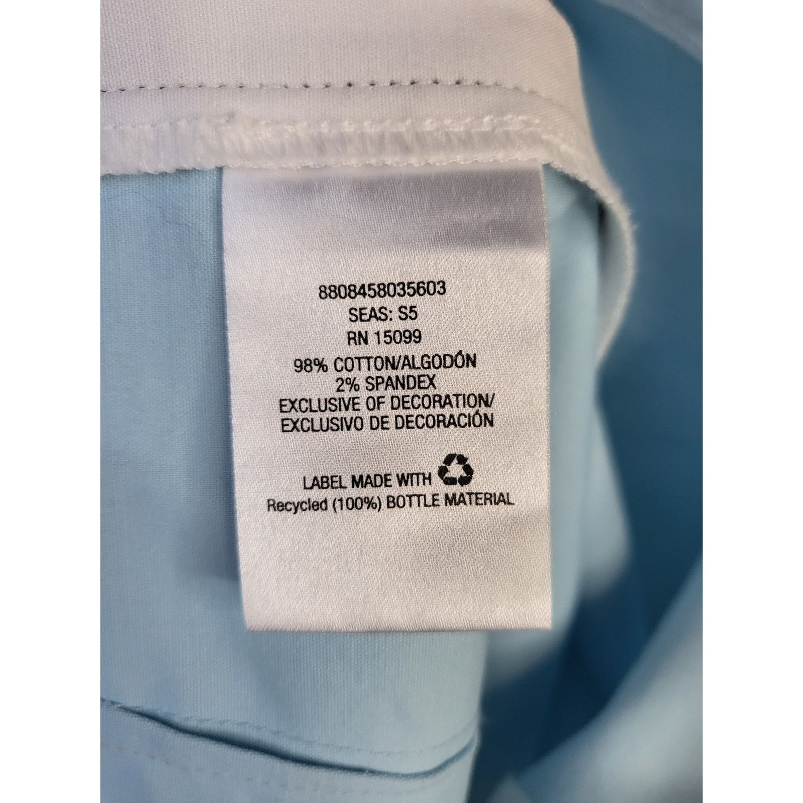 Vintage Pencil Skirt Light Blue and White Black Piping Mid Thigh Size 27" / US 4 / IT 40 - 12 Thumbnail