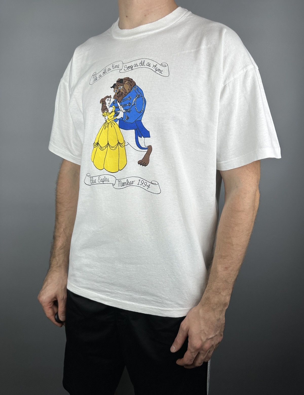 Vintage 90s Vintage Beauty And The Beast Disney Cartoon T Shirt Size US XL / EU 56 / 4 - 9 Thumbnail