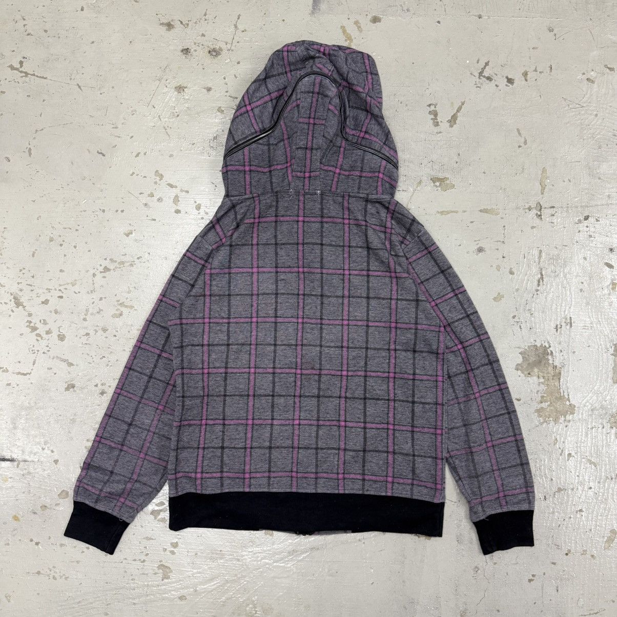 Le Grande Bleu (L.G.B.) Raff Rule Japan LGB Style Plaid Bono Hoodie Multiple Zip Size US L / EU 52-54 / 3 - 2 Thumbnail