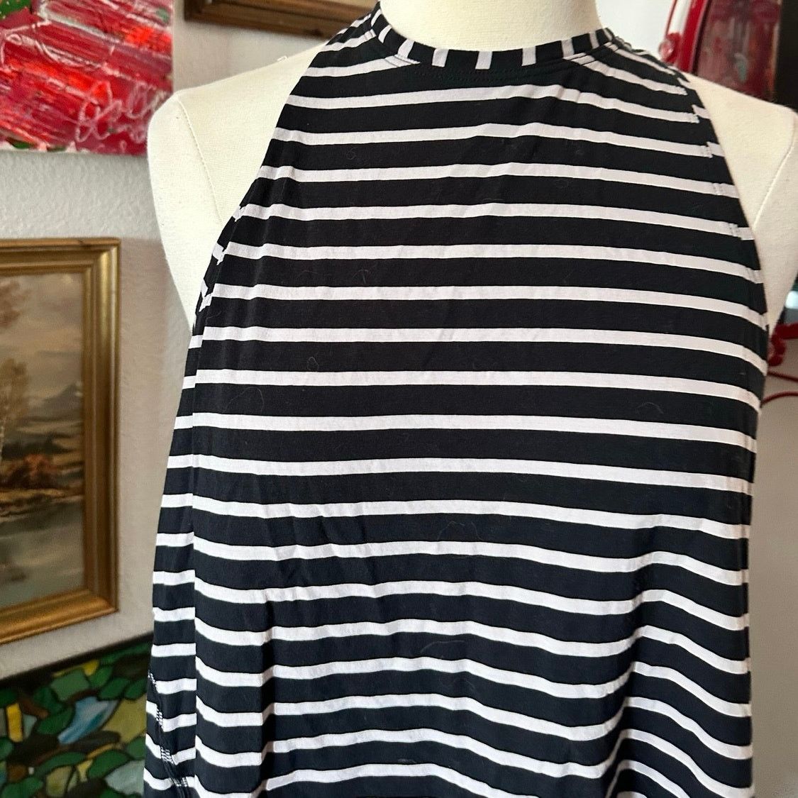 Lululemon lululemon black white striped tank top Size M / US 6-8 / IT 42-44 - 2 Thumbnail