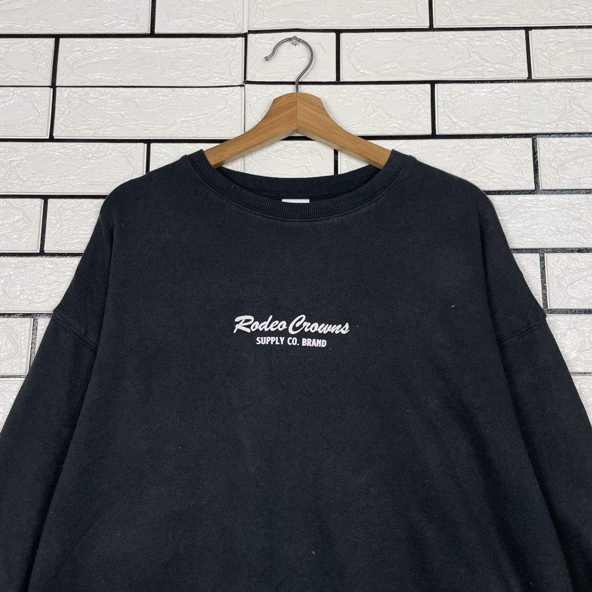 Japanese Brand Rodeo Crown Big Logo Sweater Size L / US 10 / IT 46 - 2 Thumbnail