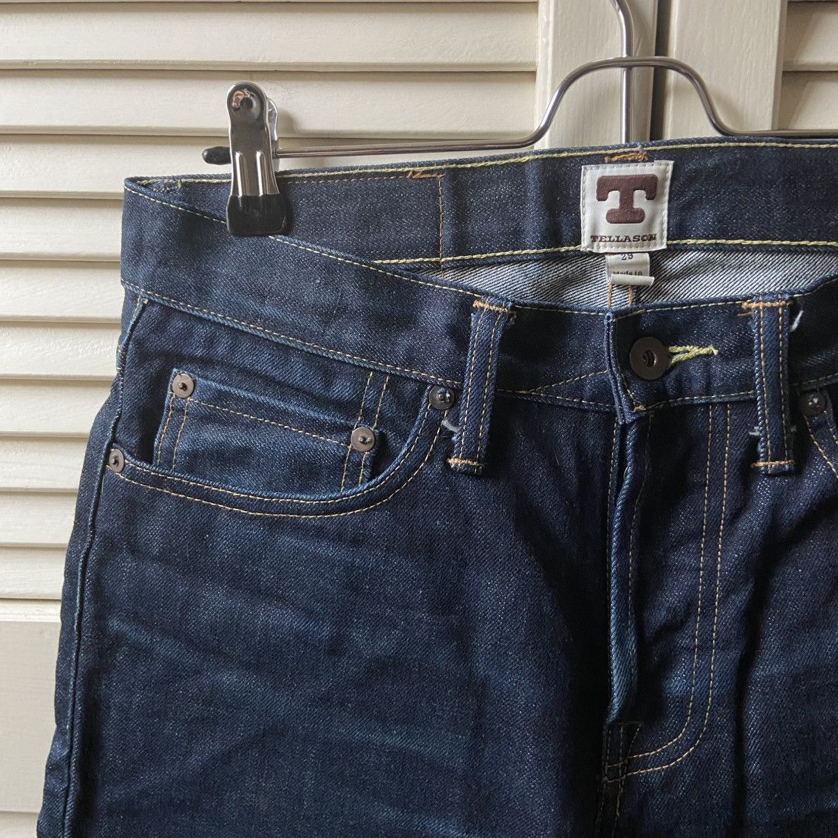 Tellason Tellason White Oak Denim Selvedge Blue Denim Jeans Straight Size US 29 - 3 Thumbnail