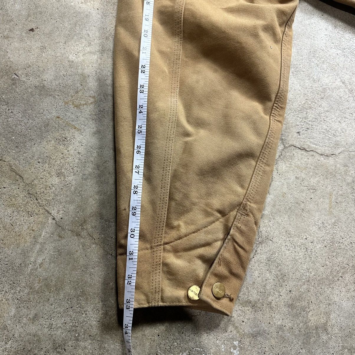 Carhartt Vintage 90s Made in USA Tan Carhartt Quilt Lined Coveralls Size US 40 / EU 56 - 19 Thumbnail