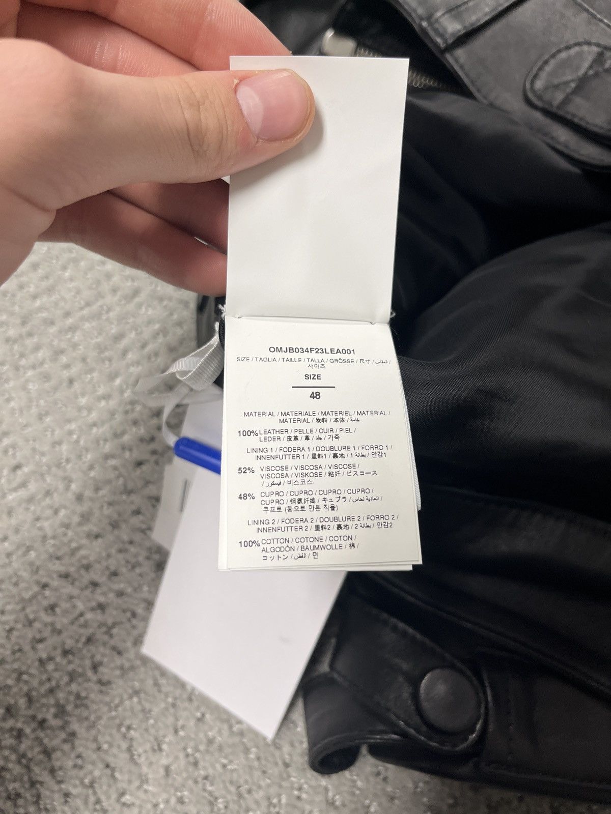 Off-White Off-White Zip Leather Cargo Pants Size US 38 / EU 54 - 8 Thumbnail