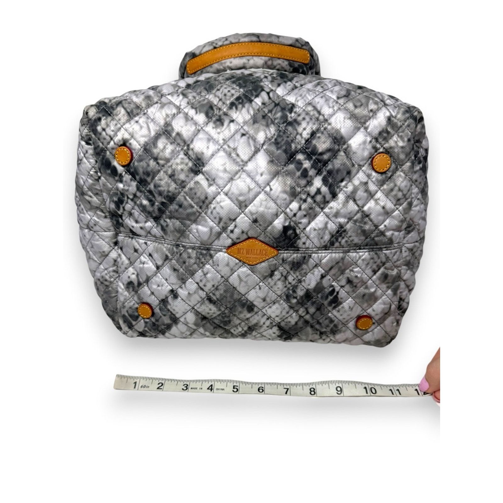 MZ Wallace MZ Wallace Metro Quilted Dip Tie Dye Zippered Tote Bag Multi Size ONE SIZE - 10 Thumbnail