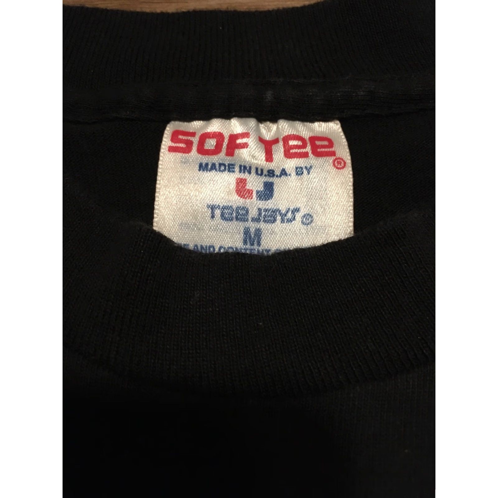 Vintage VINTAGE Sof Tee Cheers Boston T-Shirt Adult Medium Black Solid Short Sleeve Men's Size US M / EU 48-50 / 2 - 4 Thumbnail
