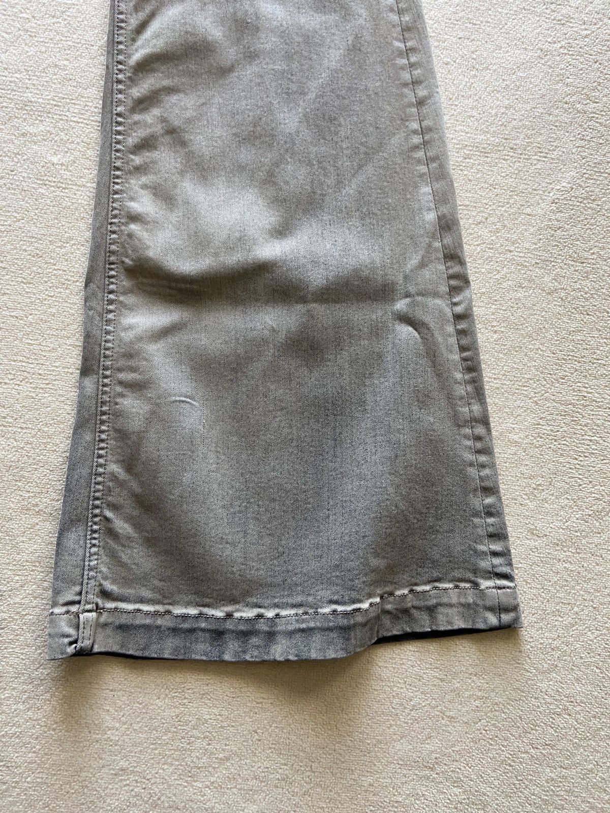 Rick Owens NEW | FW22 STROBE MINERAL PEARL BOLAN BOOTCUT WAXED COMBO 31 Size US 31 - 8 Thumbnail