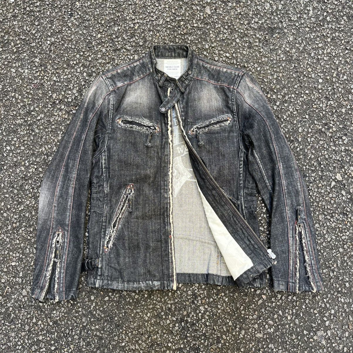 14th Addiction Nicole Club For Men Denim Jacket Punk Styled Size US S / EU 44-46 / 1 - 2 Thumbnail