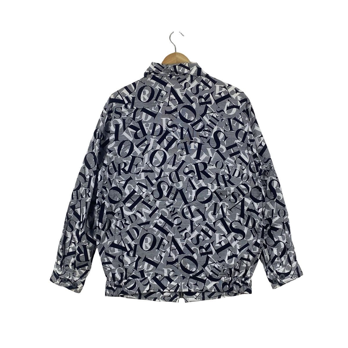 Hardy Amies HARDY AMIES Sport London All Over Logo Print Zip Up Bomber Size US L / EU 52-54 / 3 - 6 Thumbnail