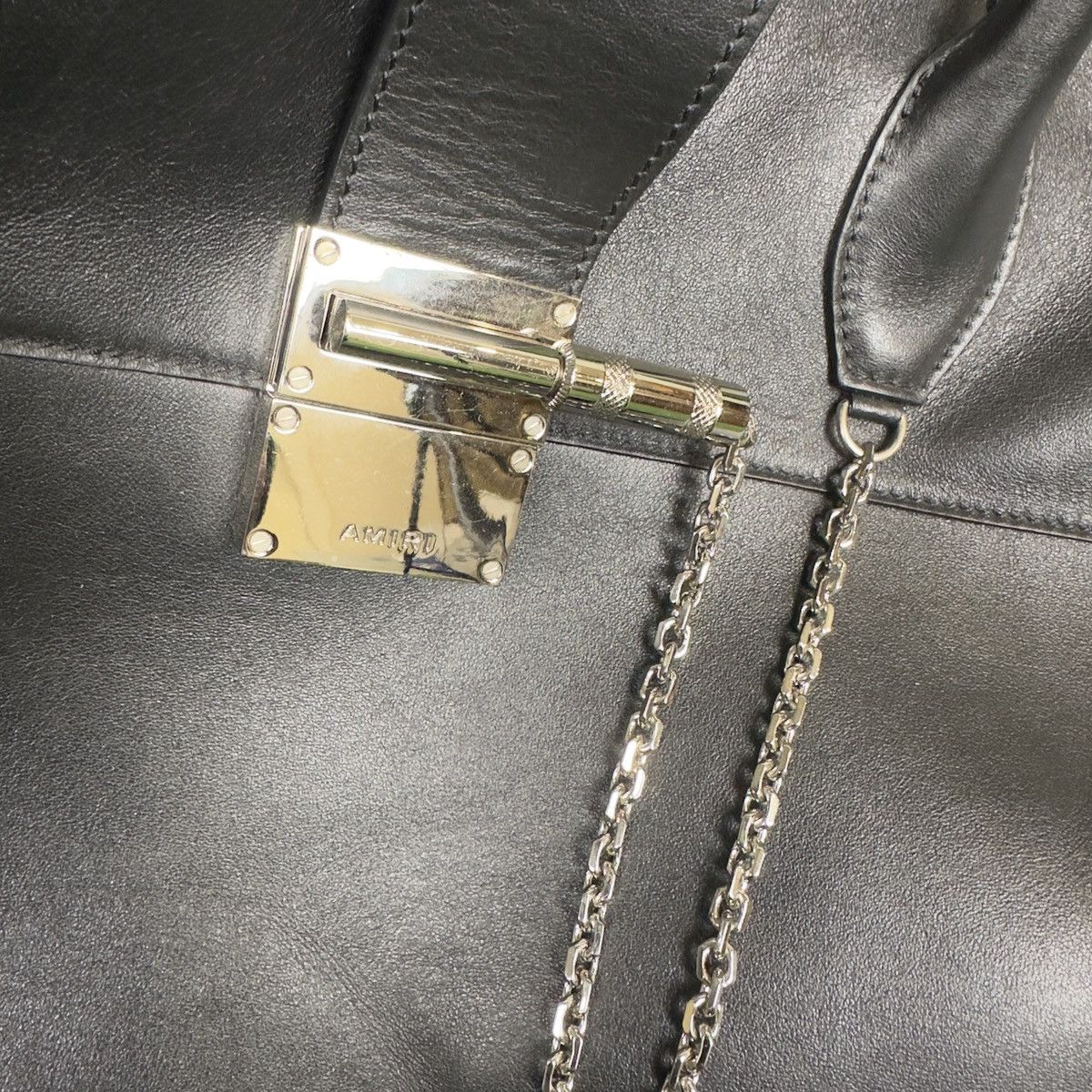Amiri Amiri Leather Guitar Duffle Bag Large Black Rare Italy Size ONE SIZE - 2 Thumbnail