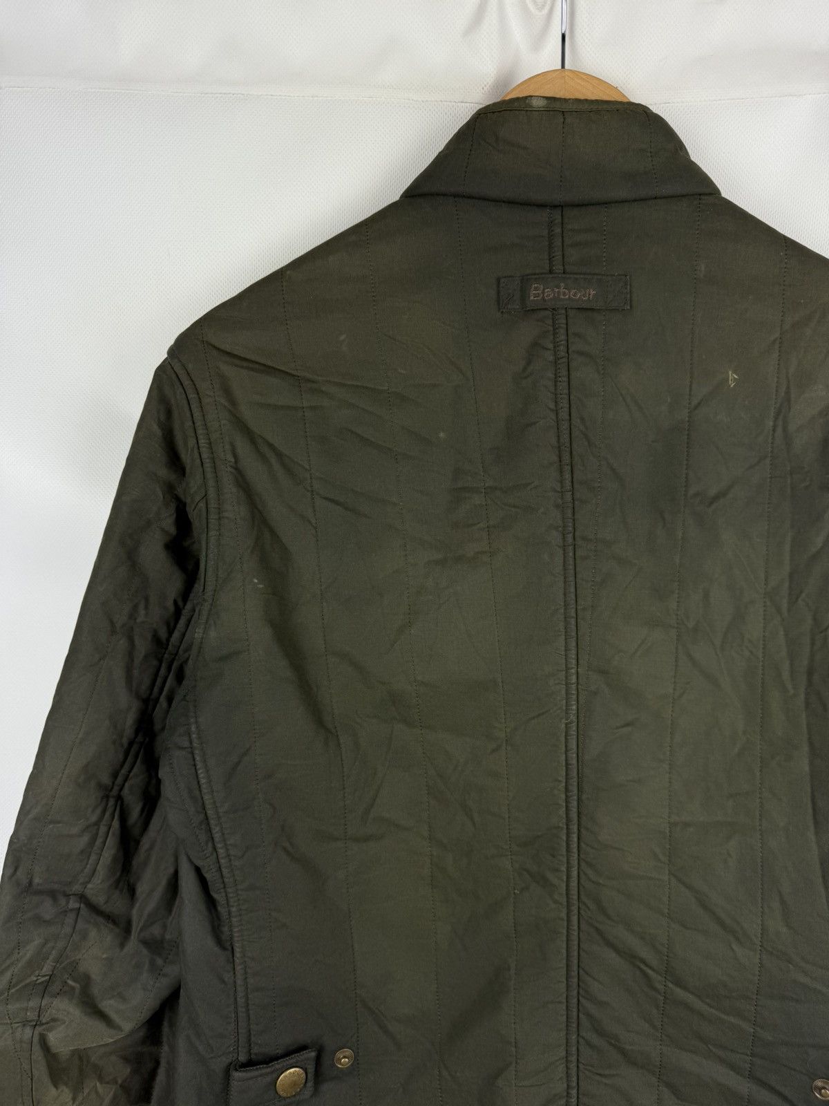 Barbour Barbour Edderton Men’s Quilted Wax Waxed Cotton Jacket Size US S / EU 44-46 / 1 - 15 Thumbnail