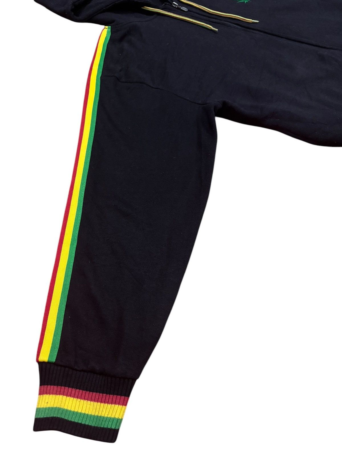 Bob Marley × Japanese Brand × Vintage Marijuana REGGAE embroidered 3 Lined Hoddie Size US L / EU 52-54 / 3 - 7 Thumbnail