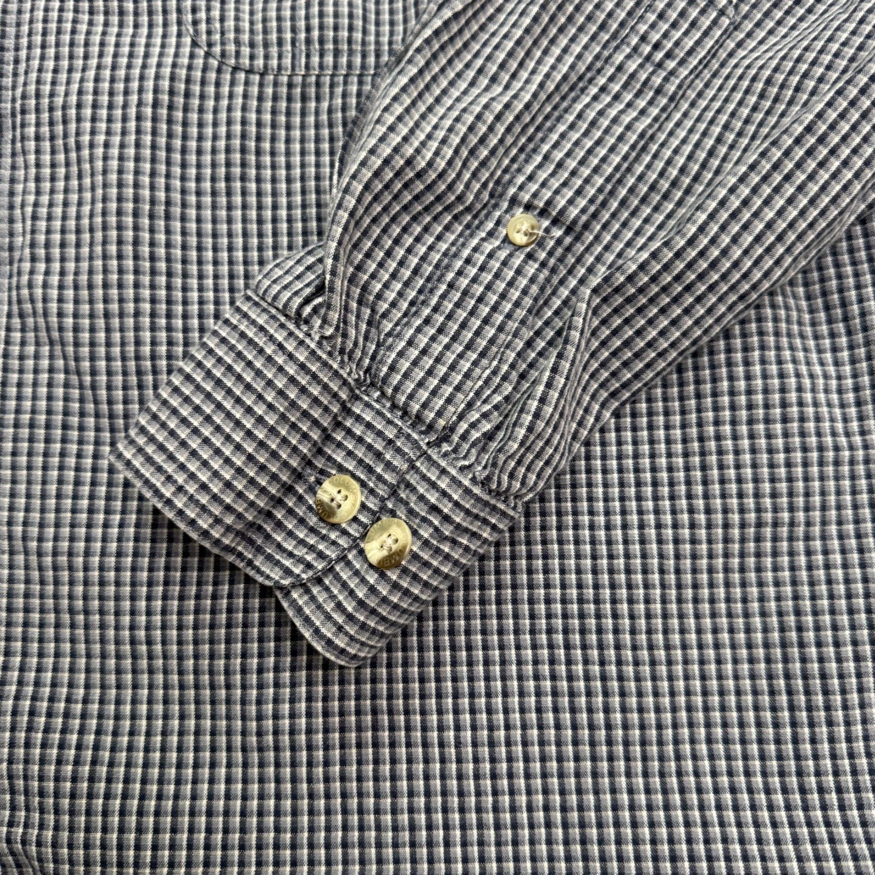 Vintage Columbia Men's Blue Plaid Cotton Button-Down Shirt Large Casual Outdoor Camp Hiking Size US L / EU 52-54 / 3 - 4 Thumbnail