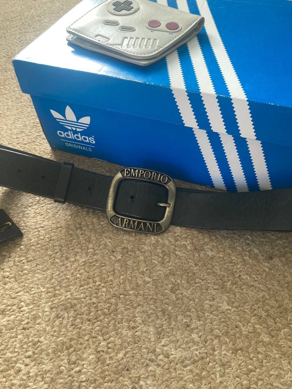 emporio armani black belt