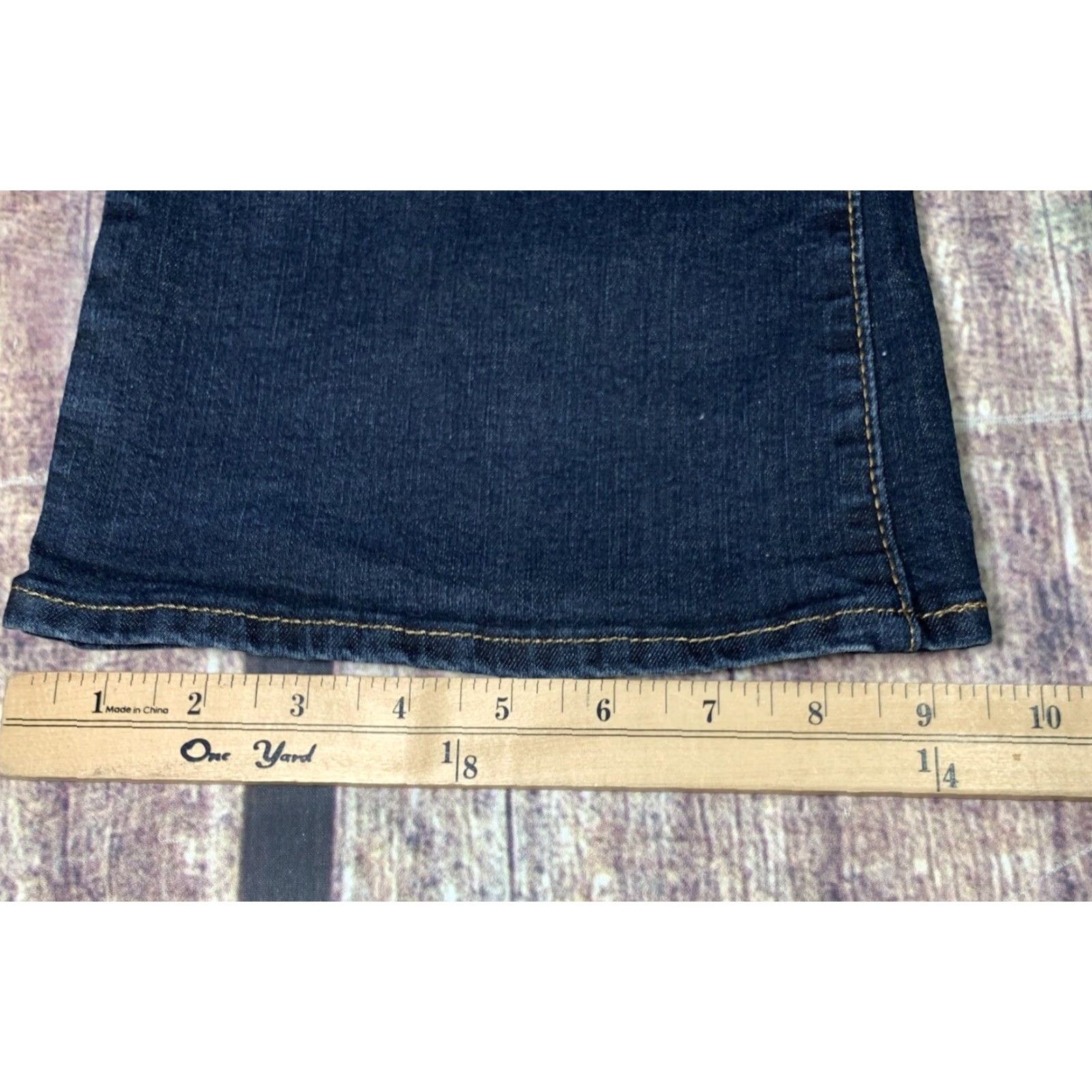 Levi's VINTAGE Levi's Signature Jeans Boot Cut Blue 14 M 34 x 30 Dark Stretch Womens Jeans (Plus) Size 36" / US 14 / IT 50 - 4 Thumbnail