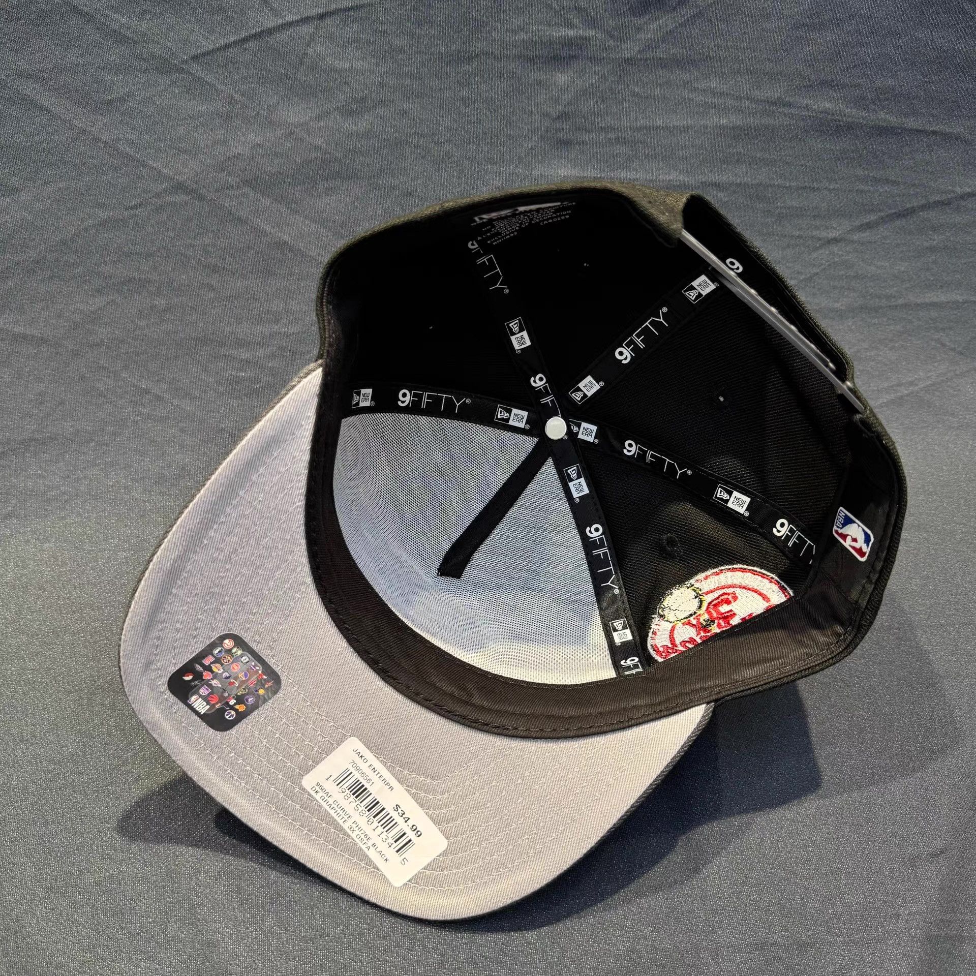 New Era New Era Baseball Cap Flat Brim Hat Q5 Size ONE SIZE - 6 Thumbnail