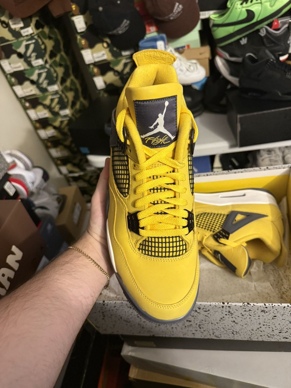 Jordan Brand Jordan retro 4 lightning sz 11.5 Size US 11.5 / EU 44-45 - 2 Thumbnail
