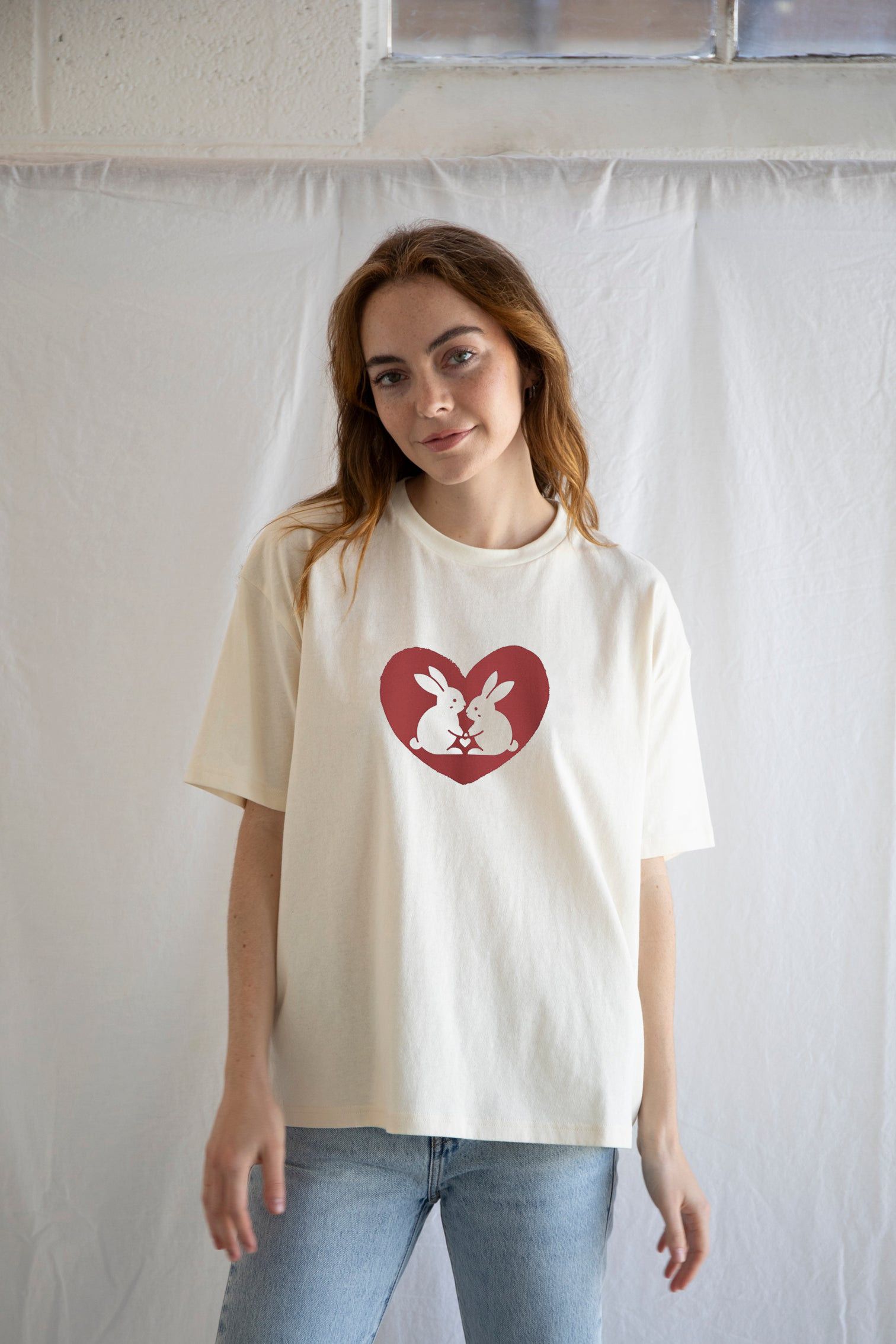 Vintage Bunny Graphic T-Shirt – Playful Streetwear Size S / US 4 / IT 40 - 1 Thumbnail