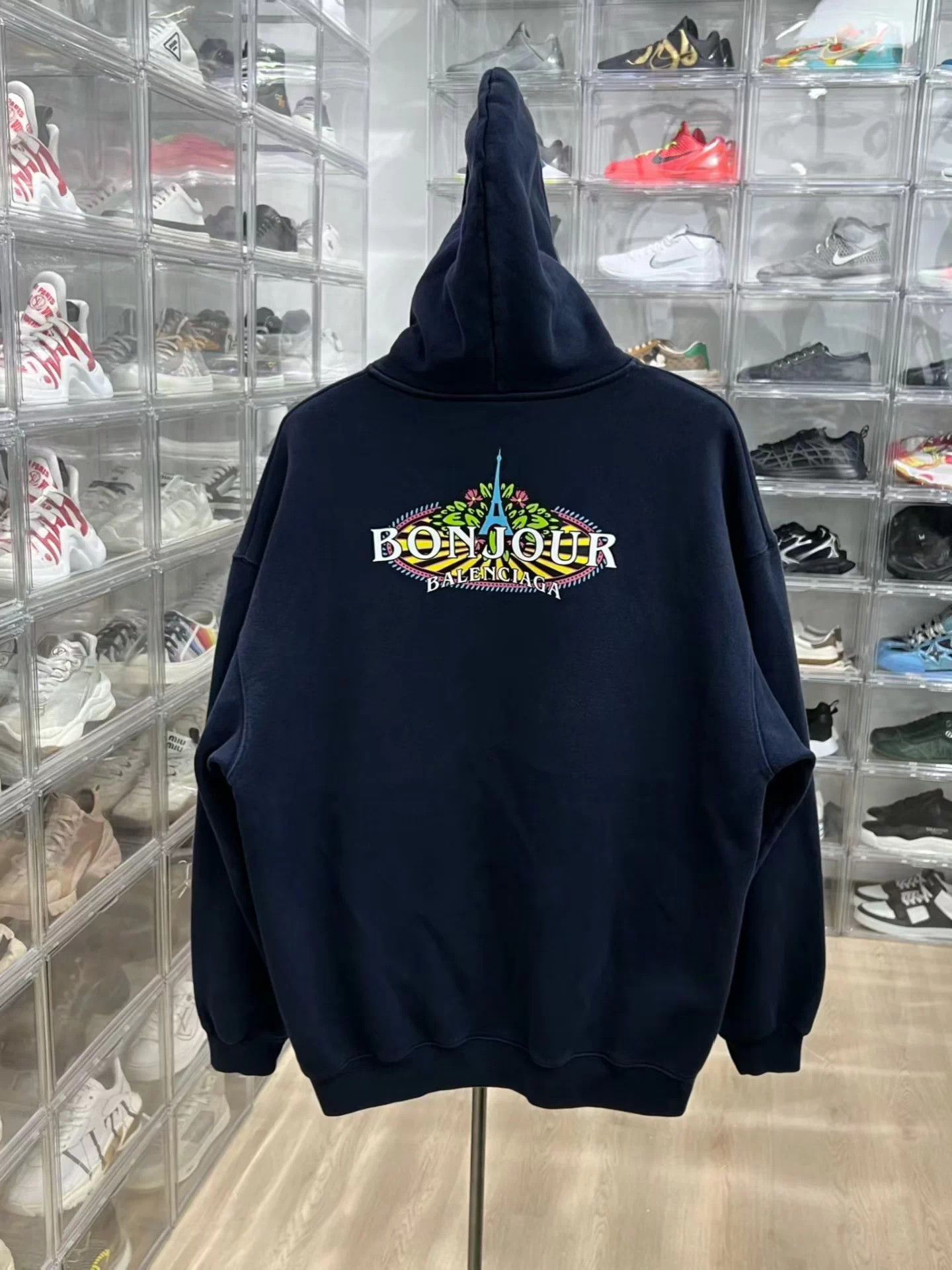 Balenciaga Balenciaga Rainbow Eiffel Tower Hoodie S Size US S / EU 44-46 / 1 - 5 Thumbnail