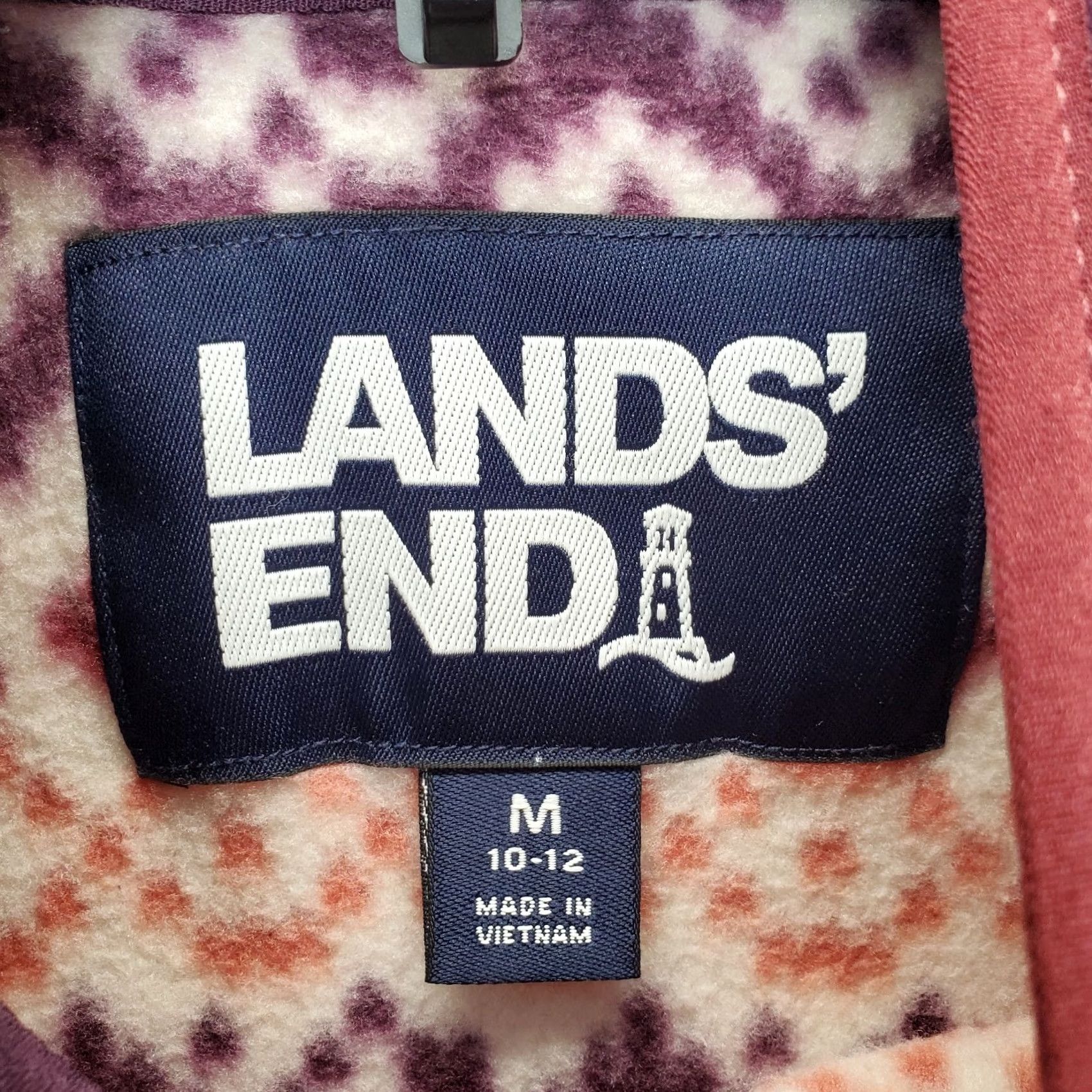 Lands' End Lands' End Heritage Fleece Sweater Women M Multi Fair Isle 1/4 Snap Pullover EUC Size M / US 6-8 / IT 42-44 - 7 Thumbnail