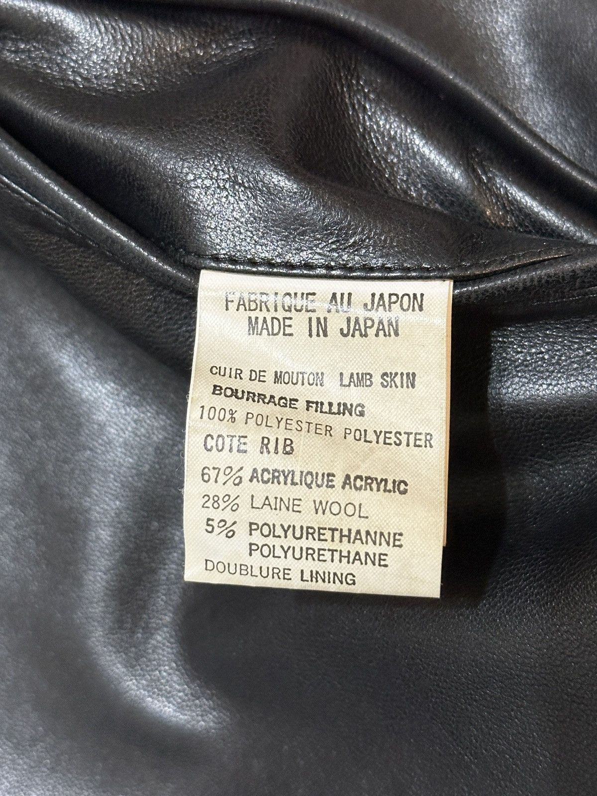 Yohji Yamamoto Yohji Yamamoto Black Leather Jacket Size US S / EU 44-46 / 1 - 8 Thumbnail
