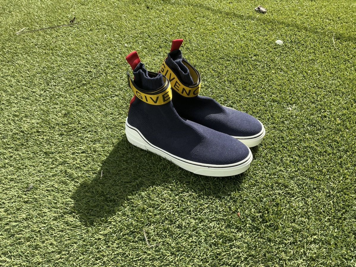 Designer × Givenchy Givenchy George V Sock Blue/Yellow Size US 10.5 / EU 43-44 - 3 Thumbnail