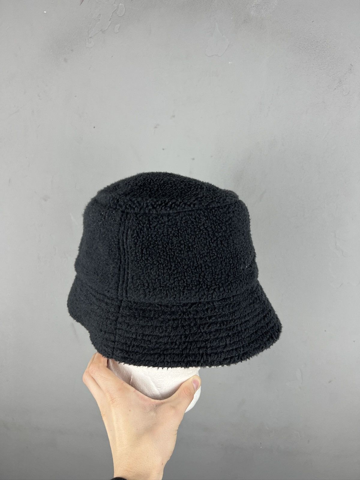 Nike × Vintage Vintage Nike Pile Fleece Bucket Hat Sherpa Y2K Size ONE SIZE - 2 Thumbnail