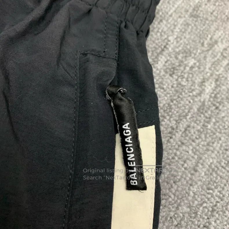 Balenciaga Balenciaga size M Black Side Striped Double Hook Shorts/M Size US 27 - 9 Thumbnail