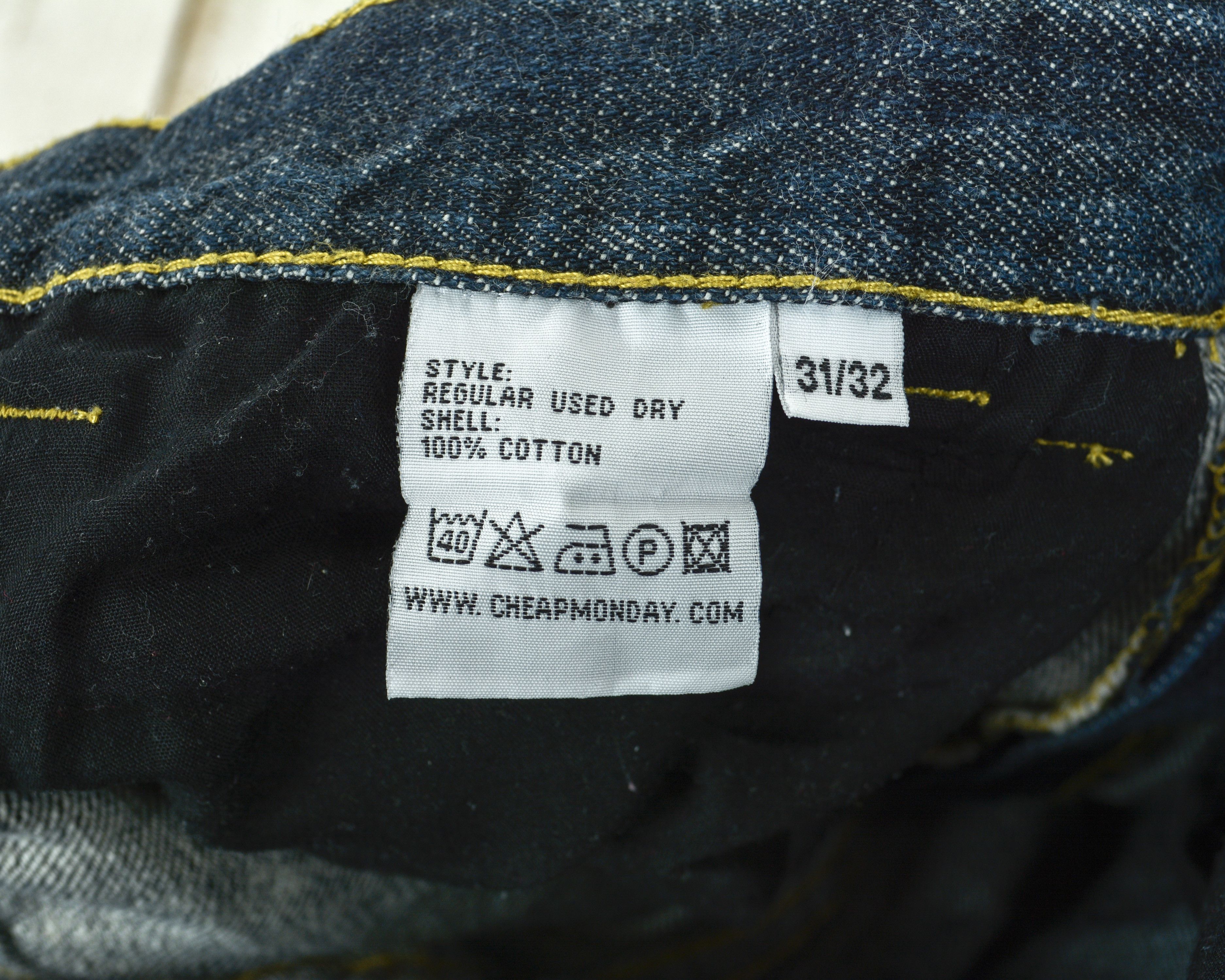 Cheap Monday Regular Used Dry Mens W31 L32 Straight Jeans Pants Trouser Size US 31 - 7 Thumbnail