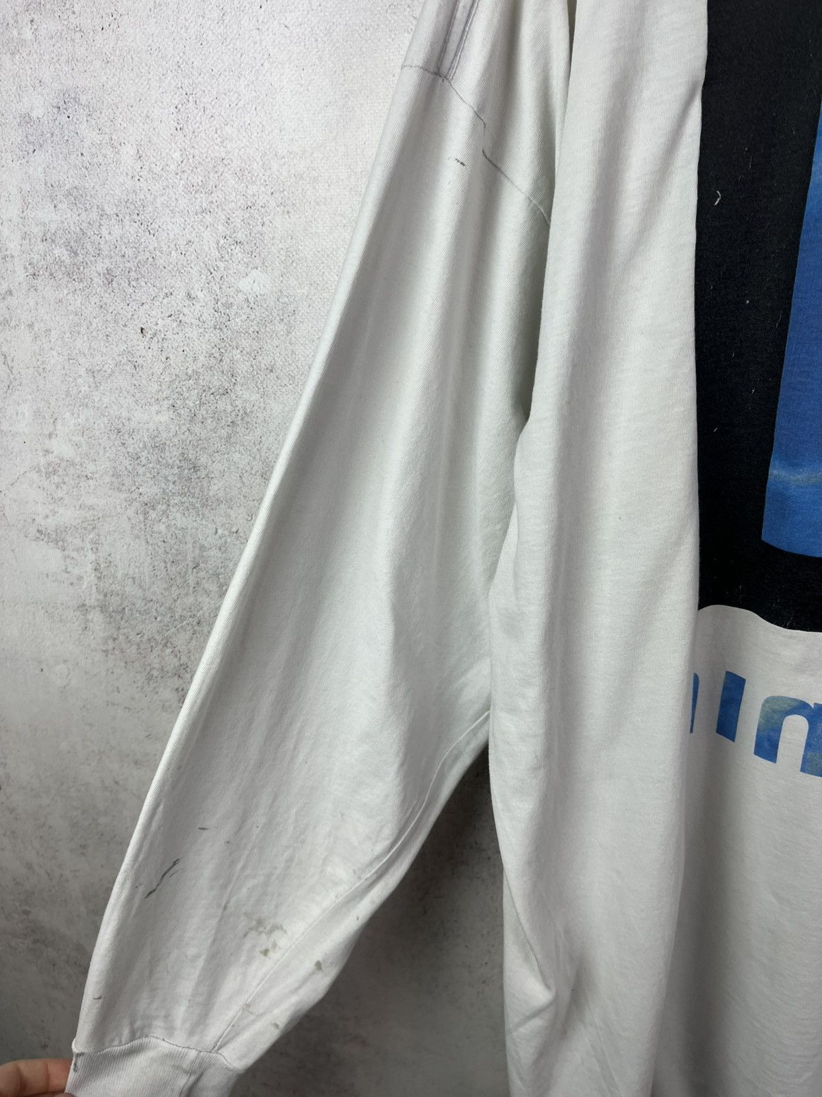 Band Tees Thrashed Vintage 1994 Nine Inch Nails NIN Broken Long-Sleeve Size US XL / EU 56 / 4 - 15 Thumbnail