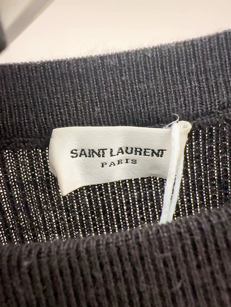Saint Laurent Paris Saint Laurent Paris Black Knit Vest Size US L / EU 52-54 / 3 - 3 Thumbnail