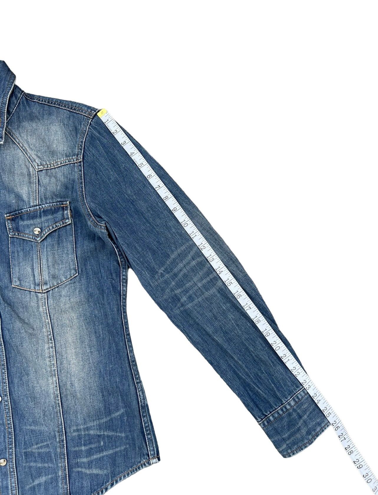 5351 POUR LES HOMMES 5351 Pour Les Homme Japan Denim Western Shirt Size US M / EU 48-50 / 2 - 4 Thumbnail