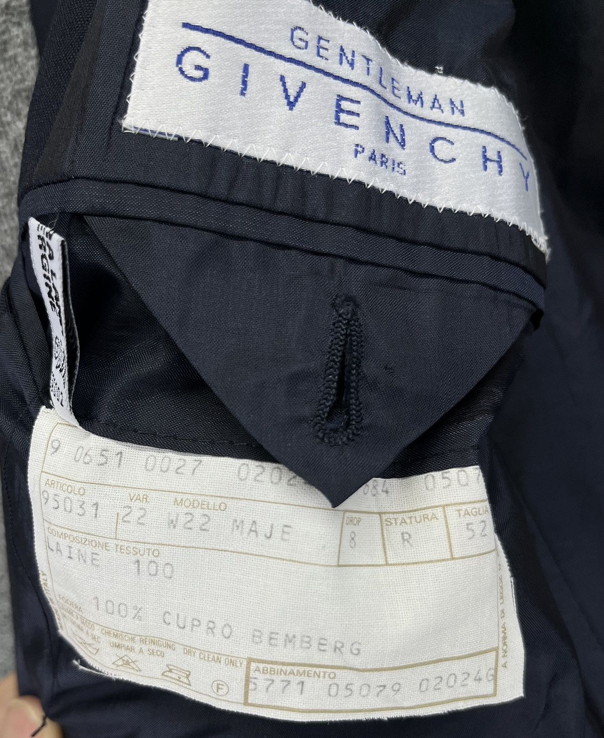 Givenchy Vintage Givenchy Paris Gentlemen Blazer Coat Jacket Size US M / EU 48-50 / 2 - 8 Thumbnail