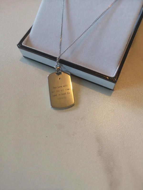 Designer KeepSafe stainless steel necklace for him Size ONE SIZE - 5 Thumbnail