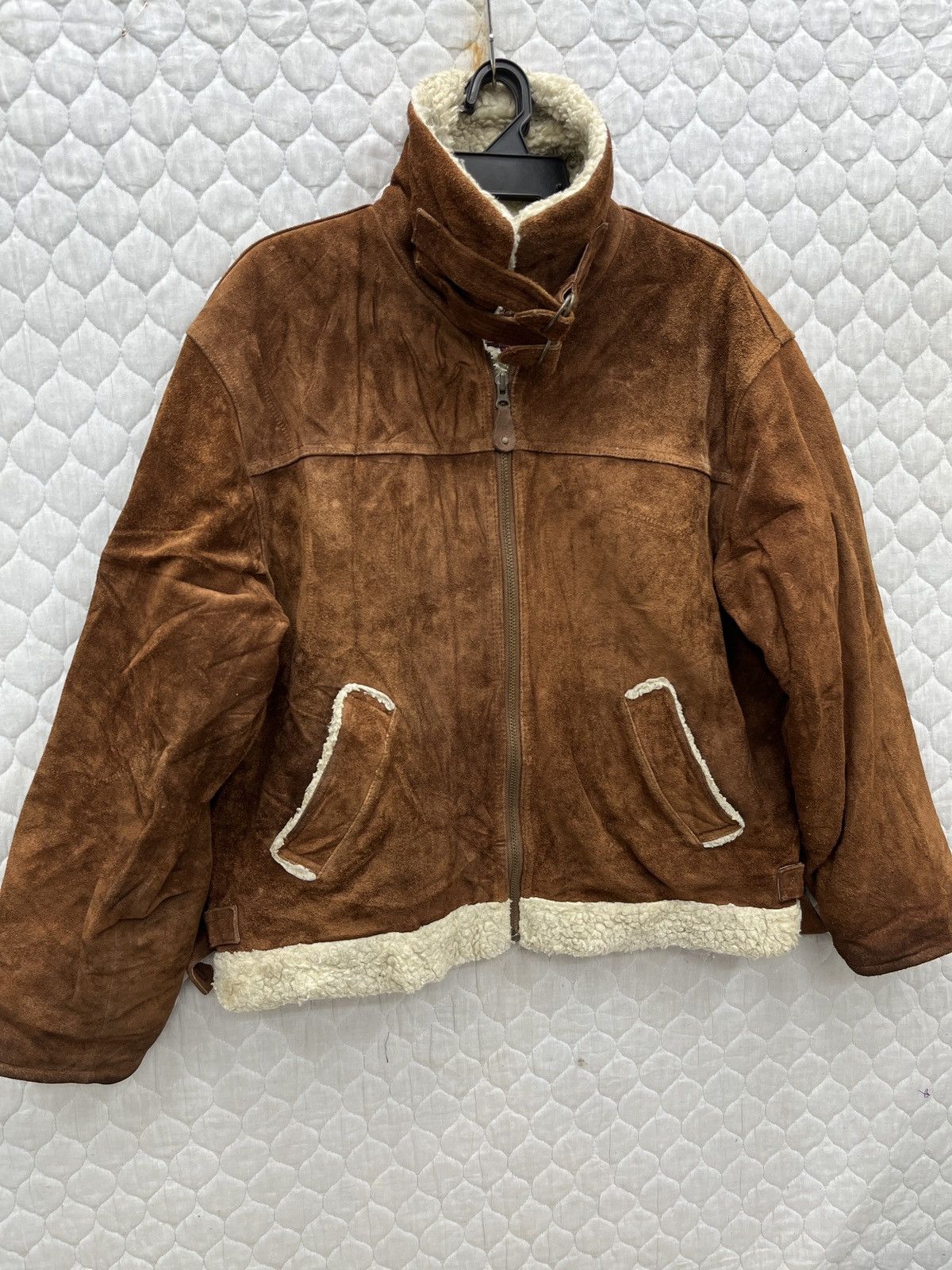 Vintage 🔥🔥🔥ARCHIVE CREATION CUBE LEATHER SHEARLING JACKET Size US L / EU 52-54 / 3 - 3 Thumbnail