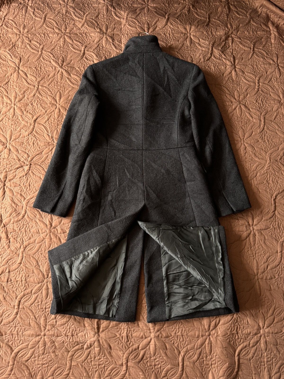 Prada PRADA Vintage Single-Breasted Black Wool Overcoat Size M / US 6-8 / IT 42-44 - 2 Thumbnail