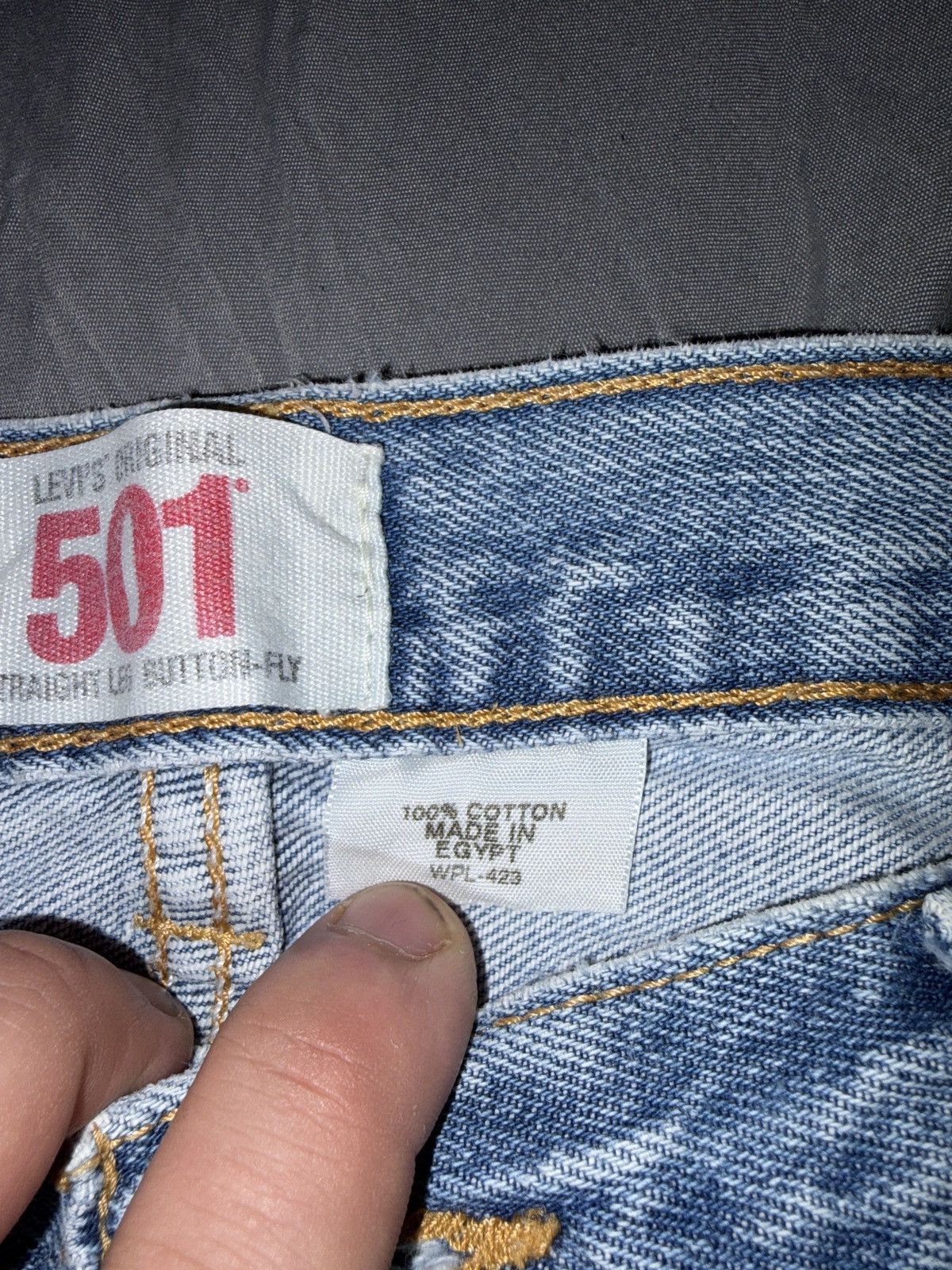 Levi's levis 501 blue jeans Size US 36 / EU 52 - 4 Thumbnail