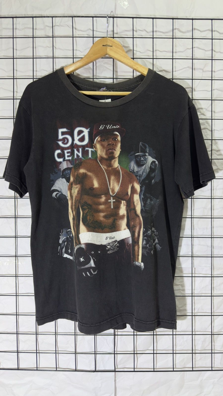 50cent vintage promo tシャツ gunit raptee VTG 50 Cent Muscle