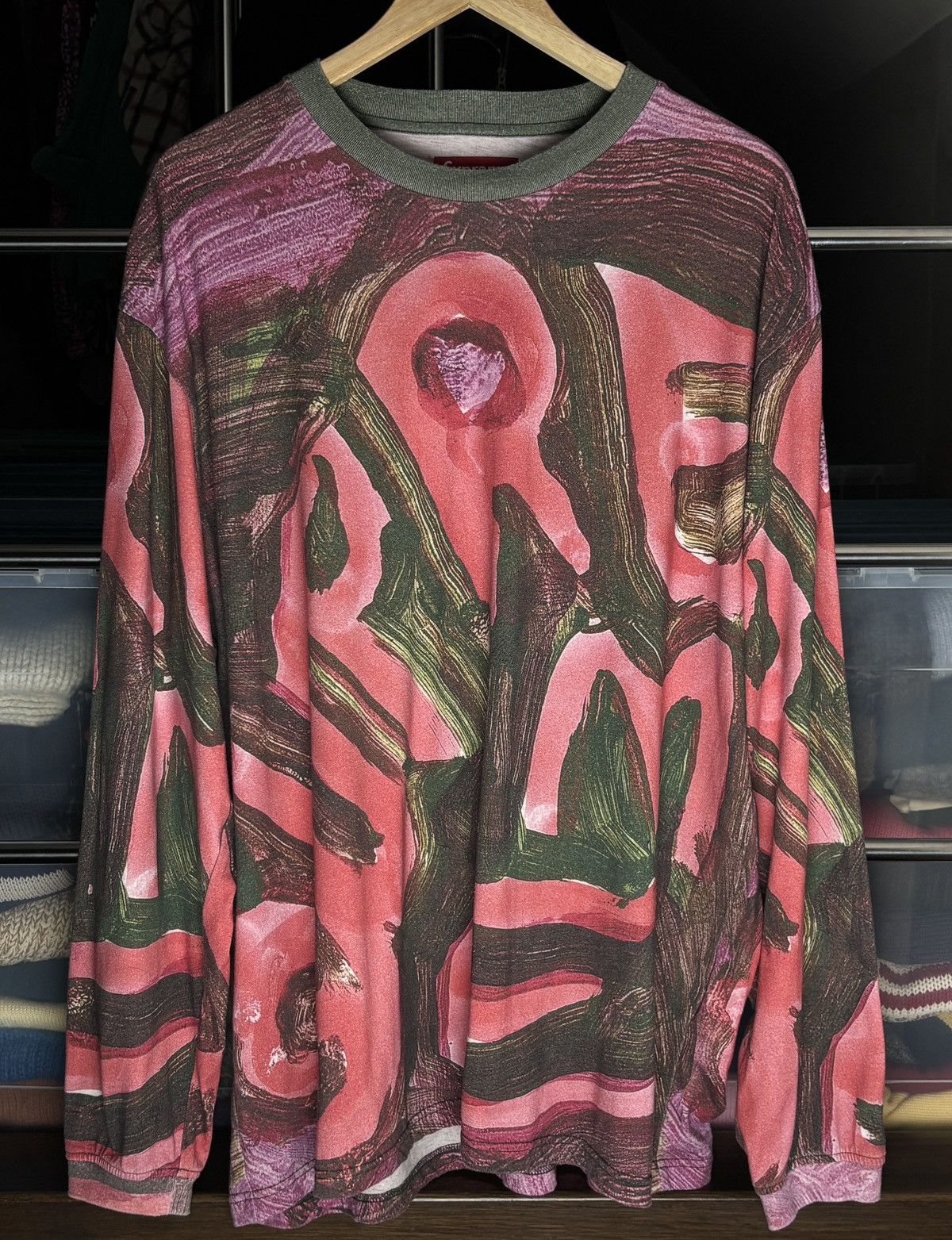 Supreme Supreme Paint Abstract Crazy Long Sleeve Tee Size US XL / EU 56 / 4 - 1 Thumbnail